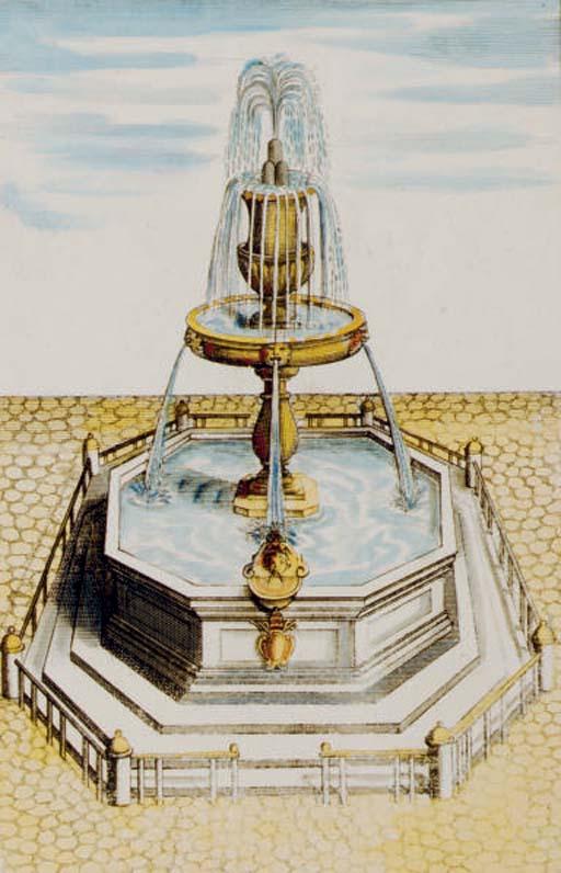 Georg Andreas Böckler - [Studies of Fountains]: Six Plates