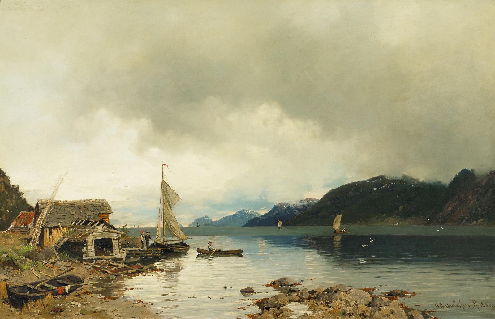 Georg Anton Rasmussen - Im Hardangerfjord in Norwegen.