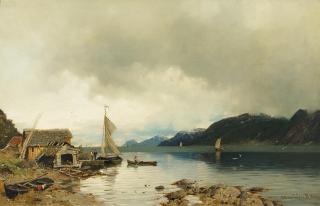 Georg Anton Rasmussen - Im Hardangerfjord in Norwegen.