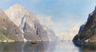 Georg Anton Rasmussen - Norwegische Fjordlandschaft