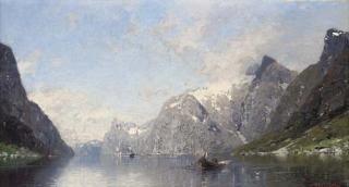 Georg Anton Rasmussen - Rowing On A Norwegian Fjord