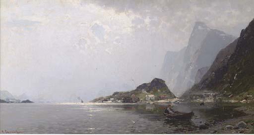 Georg Anton Rasmussen - Rowing out on a Norwegian Fjord