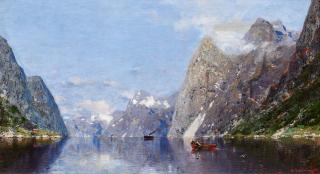 Georg Anton Rasmussen - Sommertag im Fjord.