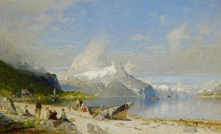 Georg Anton Rasmussen - Sommertag im Fjord.