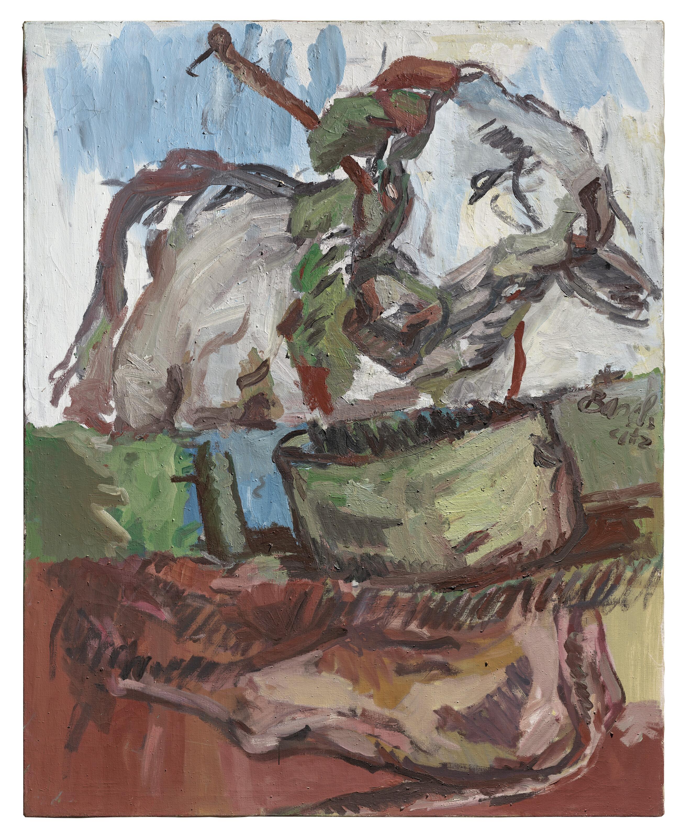 Georg Baselitz - Drei Streifen – Die Kuh (Three stripes – The cow)