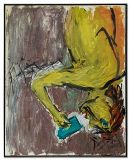 Georg Baselitz - Glastrinkerin [Female Glass Drinker]