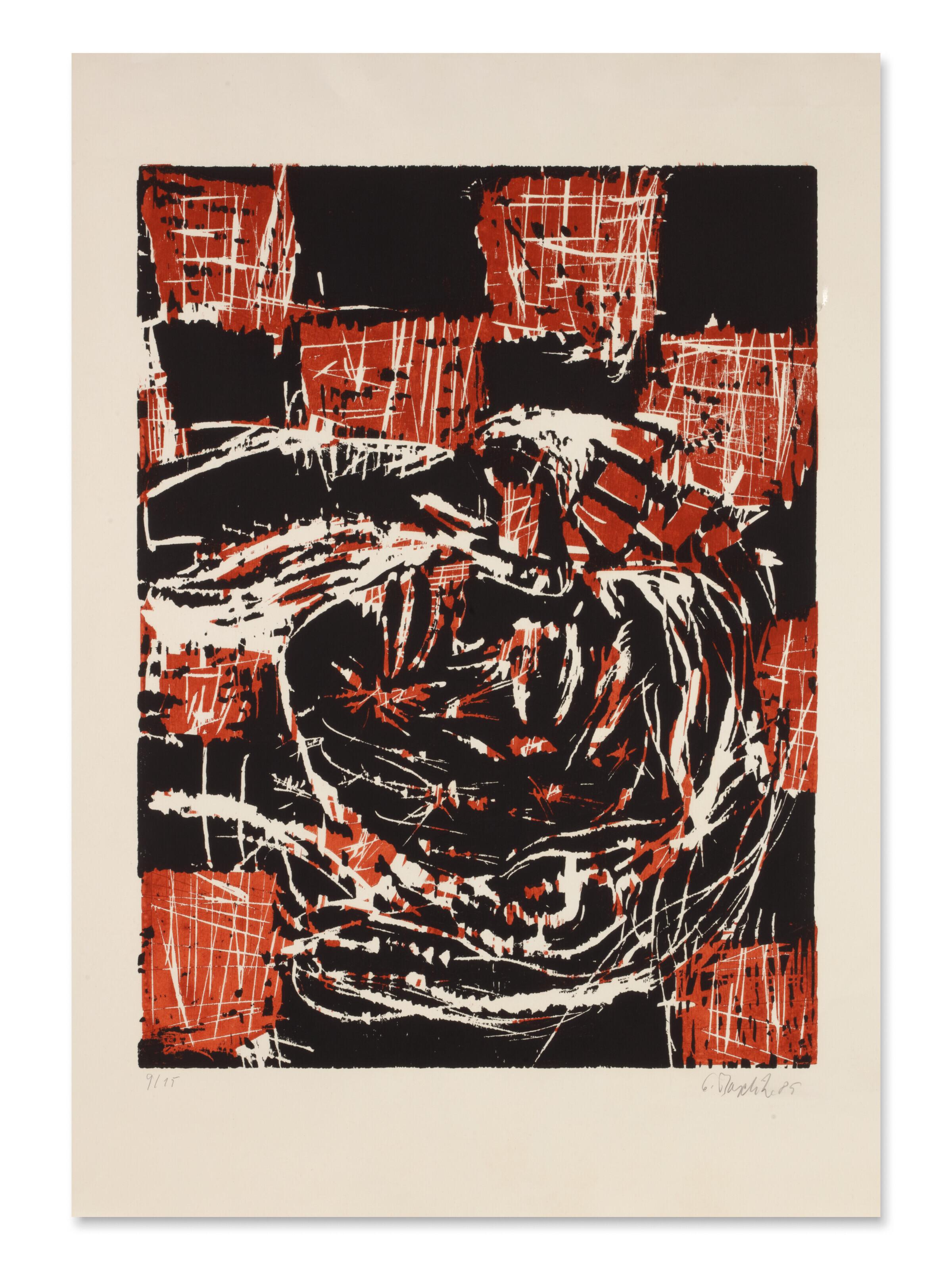 Georg Baselitz - Liegender Kopf (Reclining Head)