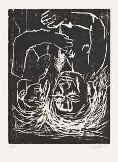 Georg Baselitz - Mann und Frau und Tannenbaum