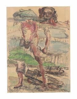 Georg Baselitz - Ohne Titel (Heimweg II) (Untitled (Way Home II))