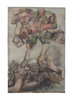 Georg Baselitz - Ohne Titel (Waldarbeiter/Woodman)