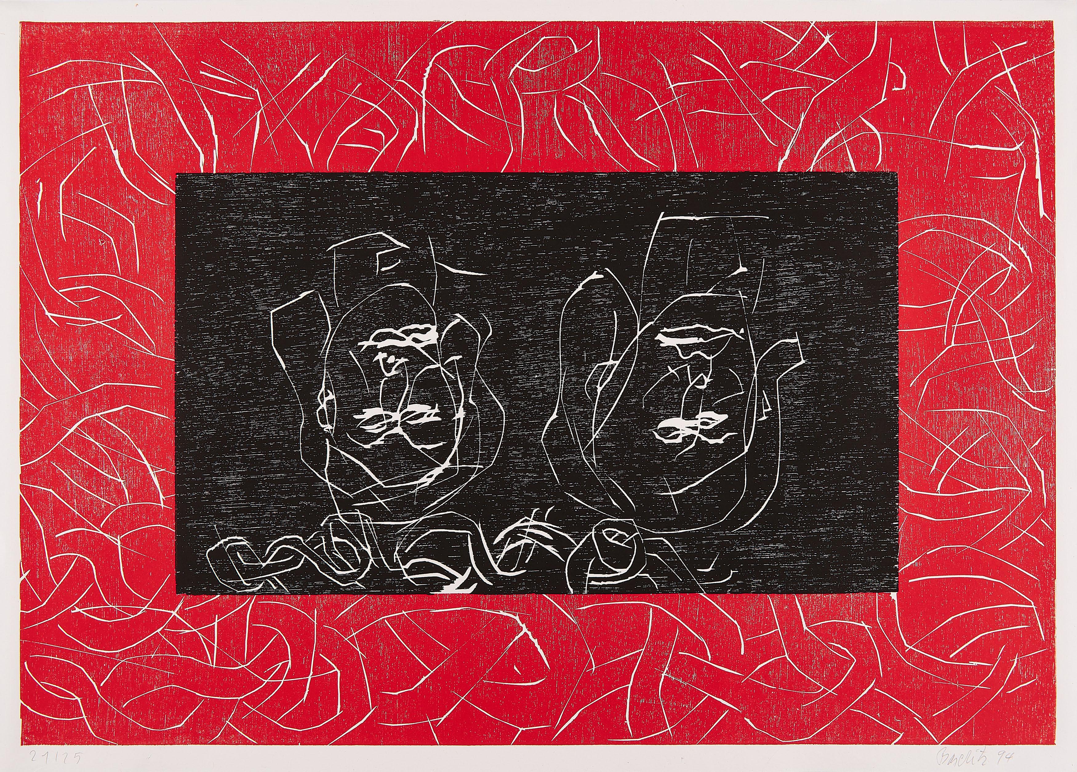 Georg Baselitz - Rote Schwestern - Aman.