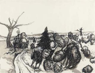 Georg Baselitz - Sächsische Landschaft (Saxon landscape)