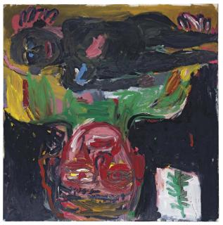 Georg Baselitz - Schritt Über Die Schwelle 3-18.Vi.1985 (Step Over The Threshold)