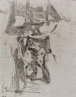 Georg Baselitz - Sitzender Akt (Gohr 91)