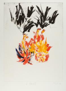 Georg Baselitz - Tama II. (Monotypie).