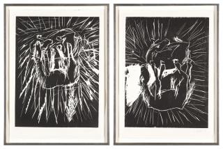 Georg Baselitz - Tannenbaum; and Zwei Pferde