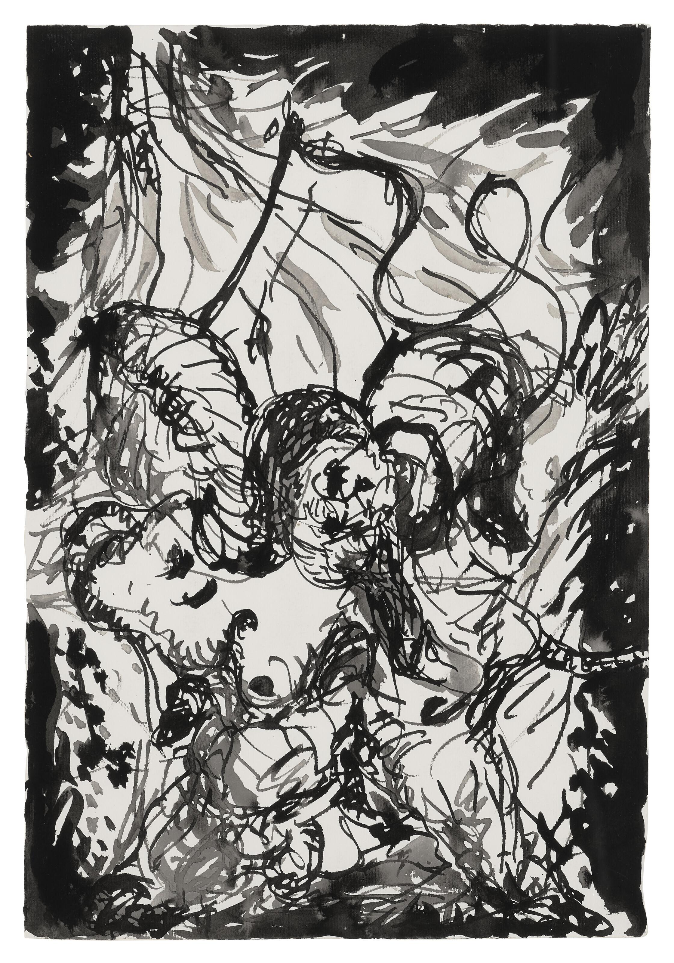 Georg Baselitz - Untitled (Fahne)