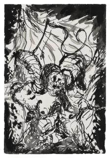 Georg Baselitz - Untitled (Fahne)