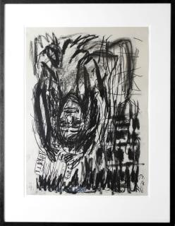 Georg Baselitz - Untitled (Girl with Accordion)