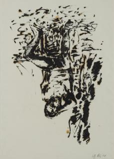 Georg Baselitz - Untitled (Männlicher Akt)