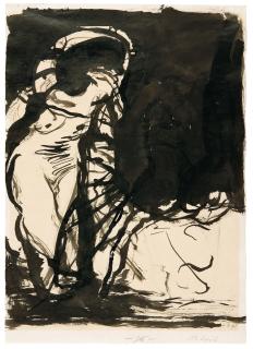 Georg Baselitz - Weiblicher Akt (Schikane).