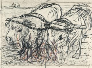 Georg Baselitz - Zwei Kühe