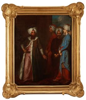 Georg Engelhard Schröder - Mustafa Aga in Stockholm 1727