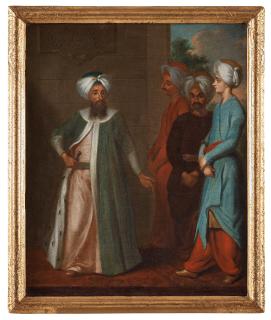 Georg Engelhard Schröder - Mustafa Aga in Stockholm 1727