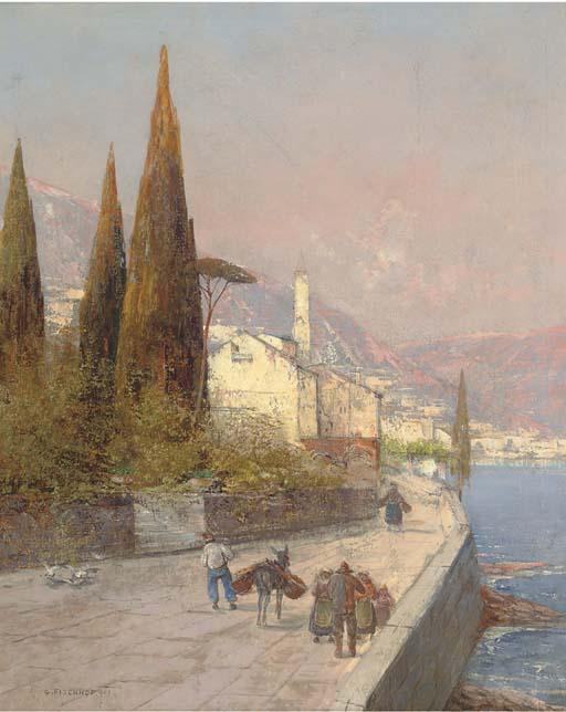 Georg Fischhof - The Road To Market, An Italian Town