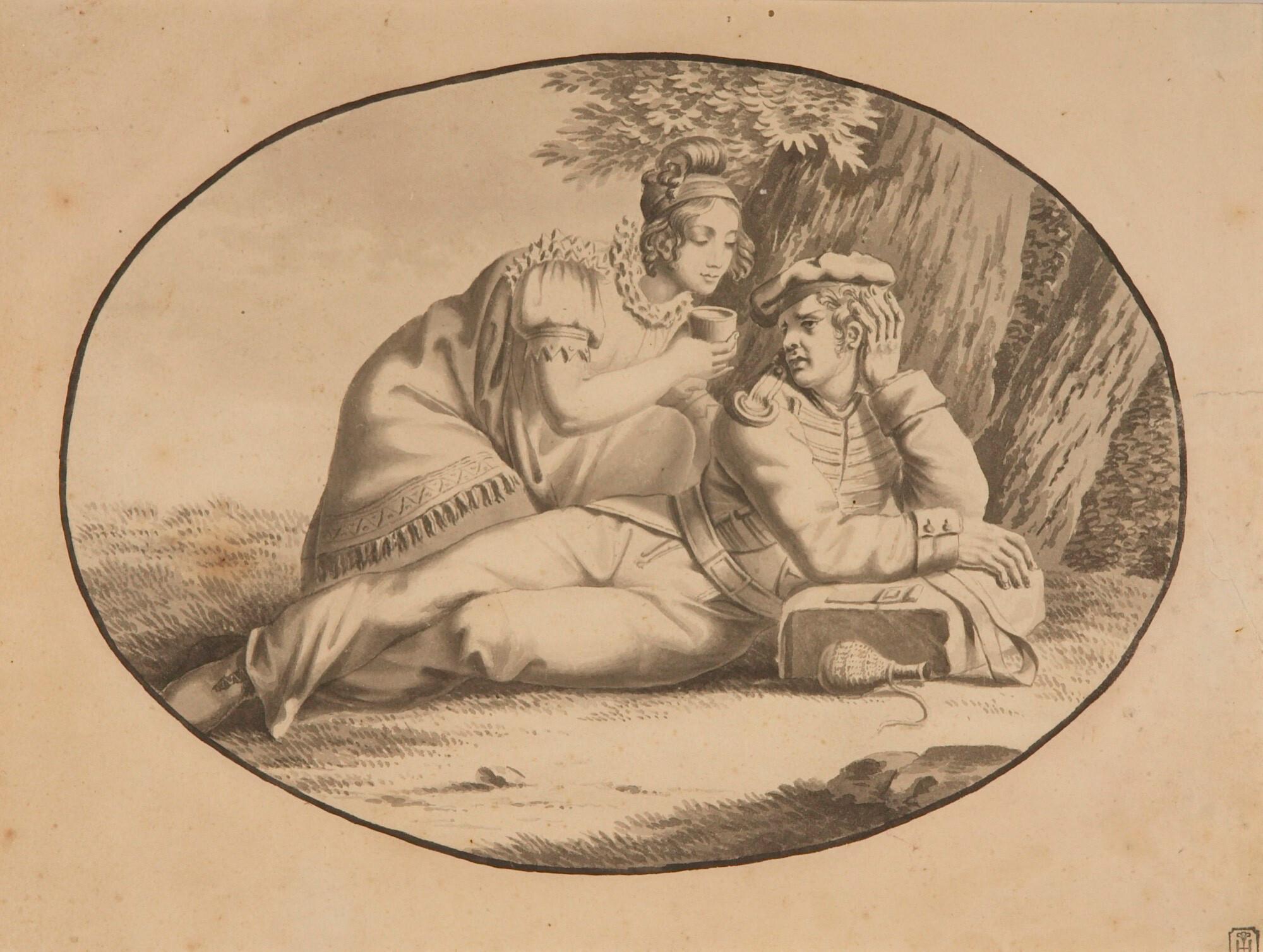 Georg Friedrich Kersting - Des Soldatens Stärkung.