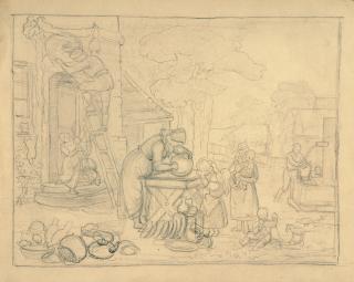 Georg Friedrich Kersting - Die Tellerwäsche.