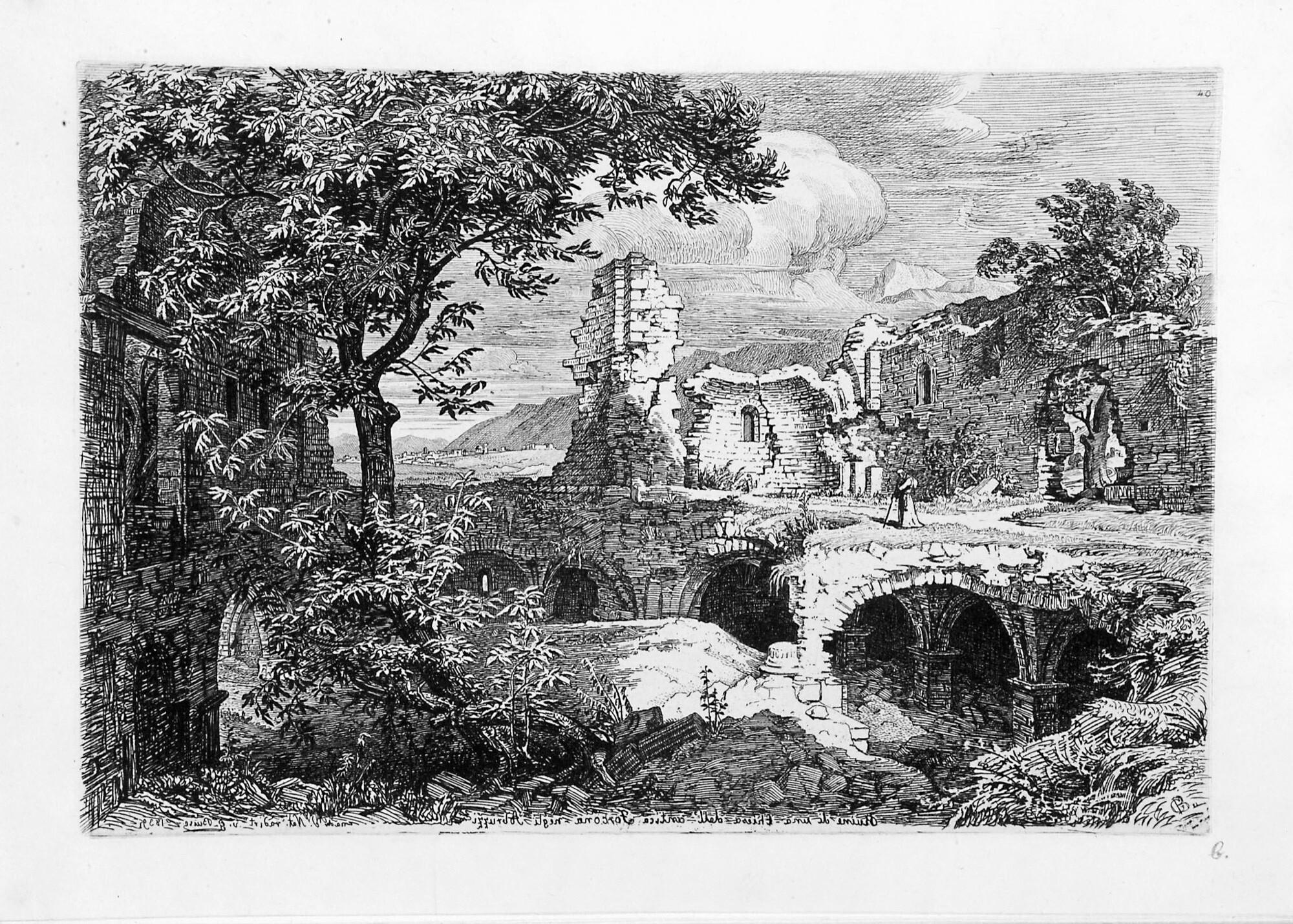 Georg Heinrich Busse - Folge von 6 Bll.: Malerische Radierungen aus Italien, zweite