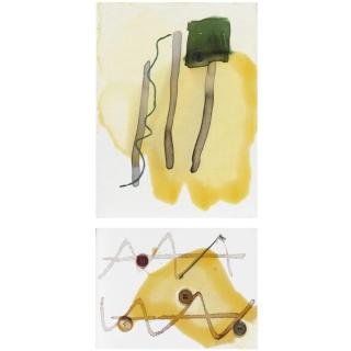 Georg Herold - (I) Deutsche Wertarbeit (Ii) Button Painting