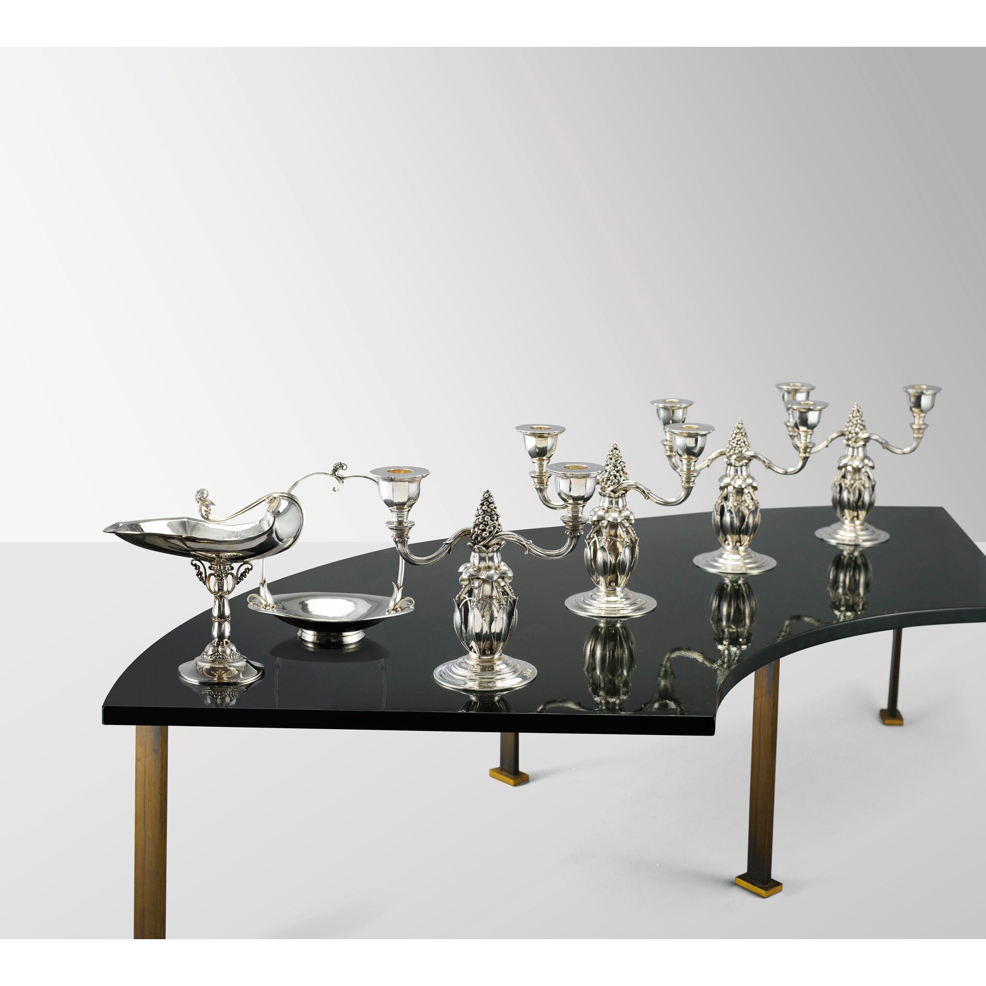 Georg Jensen - Présentoir À Raisins, Le Modèle Vers 1918 