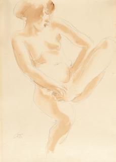 Georg Kolbe - Sitzender weiblicher Akt