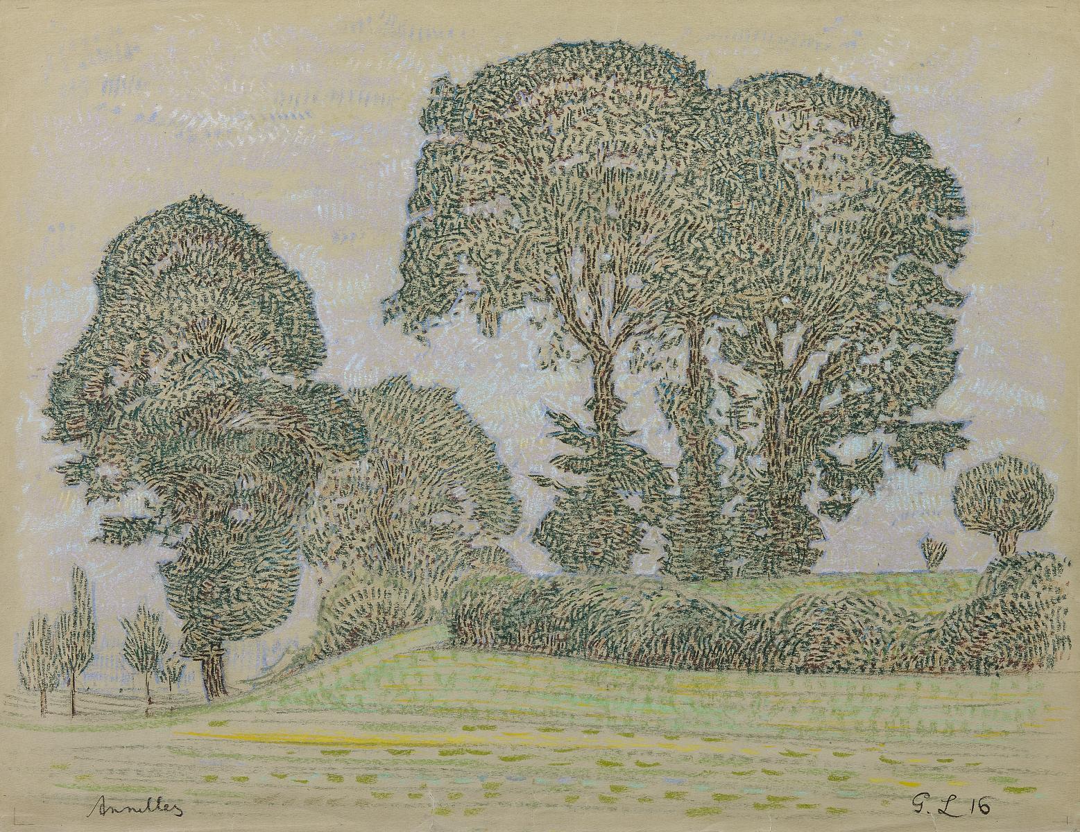 Georg Lührig - Felderlandschaft bei Annelles