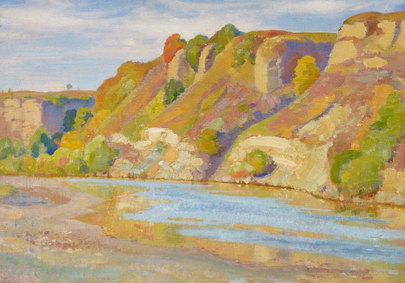 Georg Lührig - Flusslandschaft in Rumänien