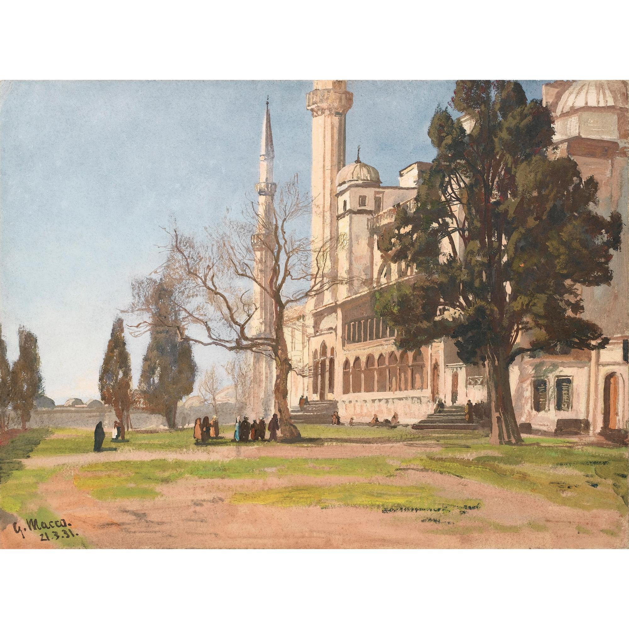 Georg Macco - Devant La Mosquée