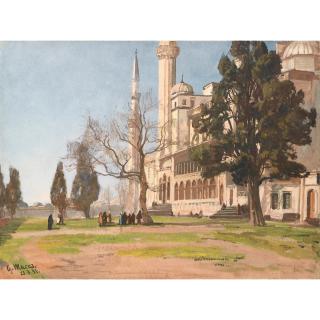 Georg Macco - Devant La Mosquée
