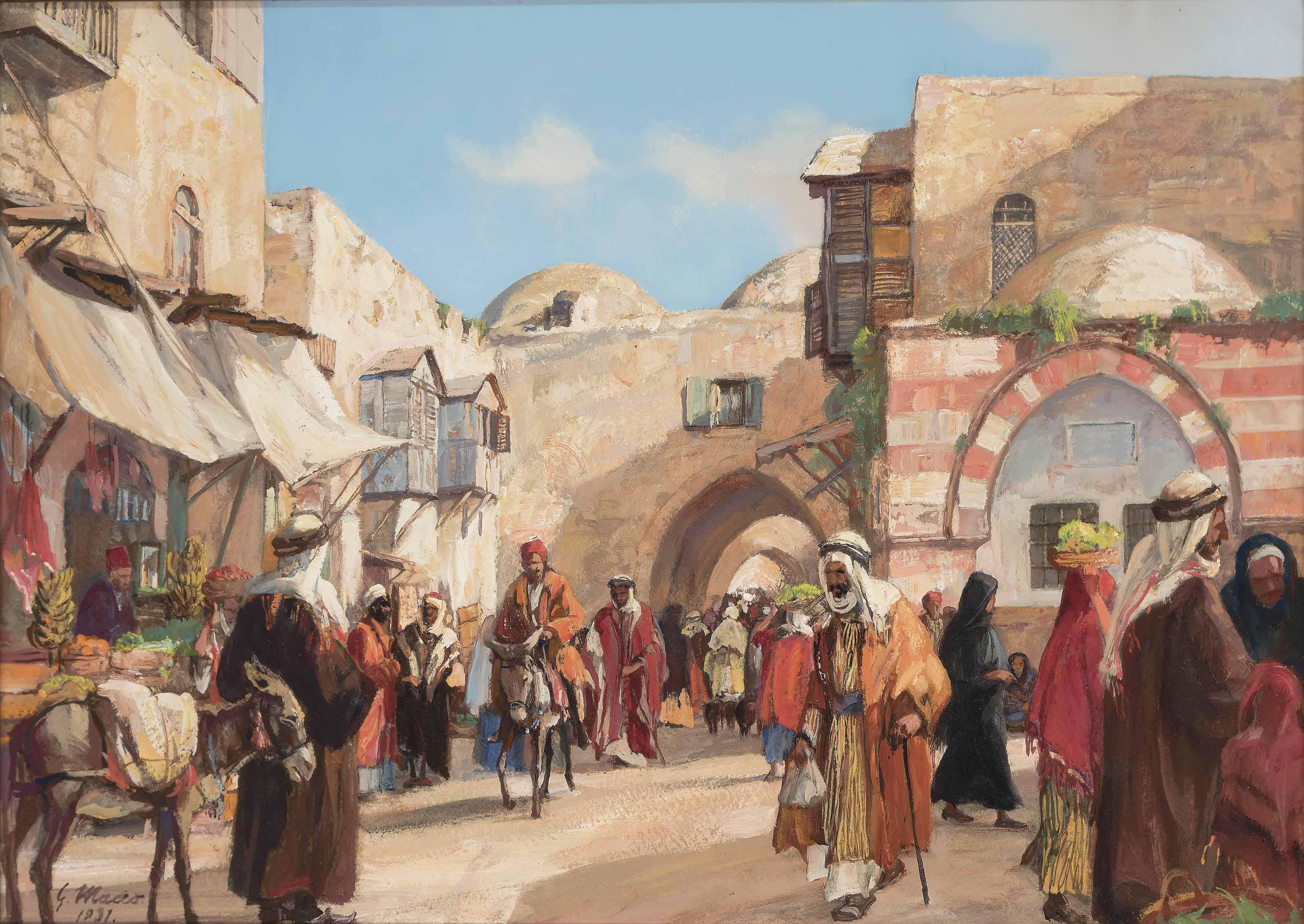 Georg Macco - The Damascus Gate, Jerusalem