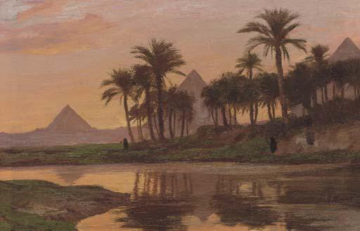 Georg Macco - The Great Pyramids of Giza