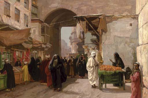 Georg Macco - The Orange Seller, Outside Bab Zuwayla, Cairo
