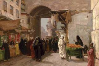 Georg Macco - The Orange Seller, Outside Bab Zuwayla, Cairo