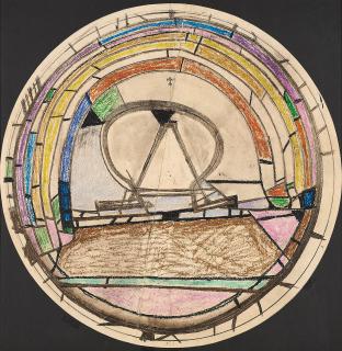 Georg Meistermann - Entwurf für ein Glasfenster.