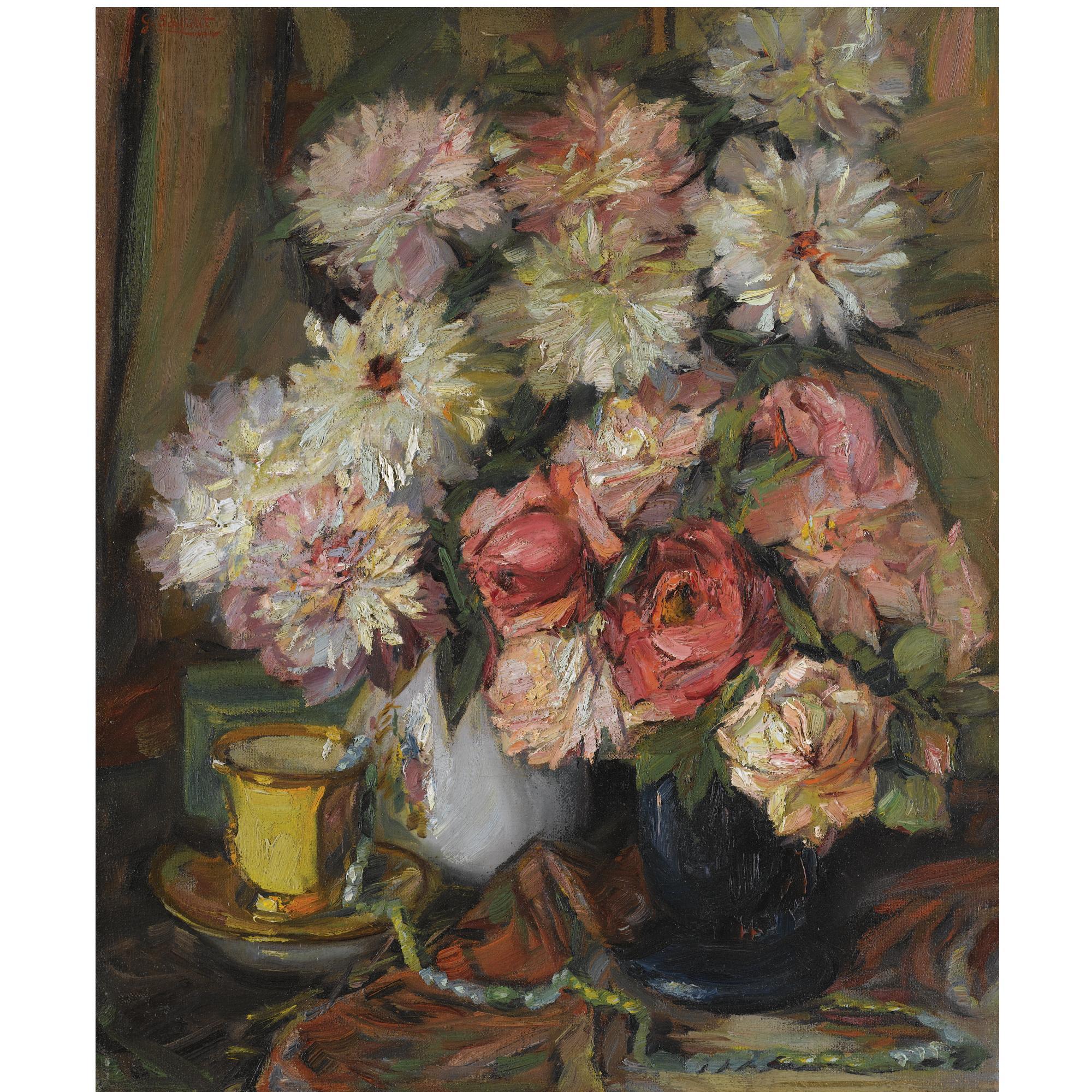 Georg Oskarovich Shlicht - Still Life With Flowers
