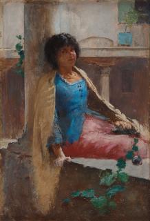 Georg Pauli - Seated woman