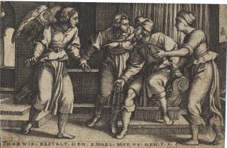 Georg Pencz - 2 Bll. aus der Folge: Die Geschichte des Tobias.