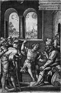 Georg Pencz - 2 Bll.: Joseph erzählt seine Träume – Der Götzendienst Salomons.