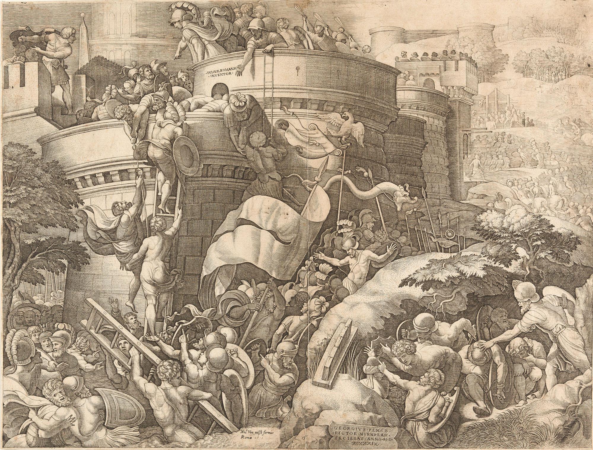 Georg Pencz - Die Eroberung von Karthago.