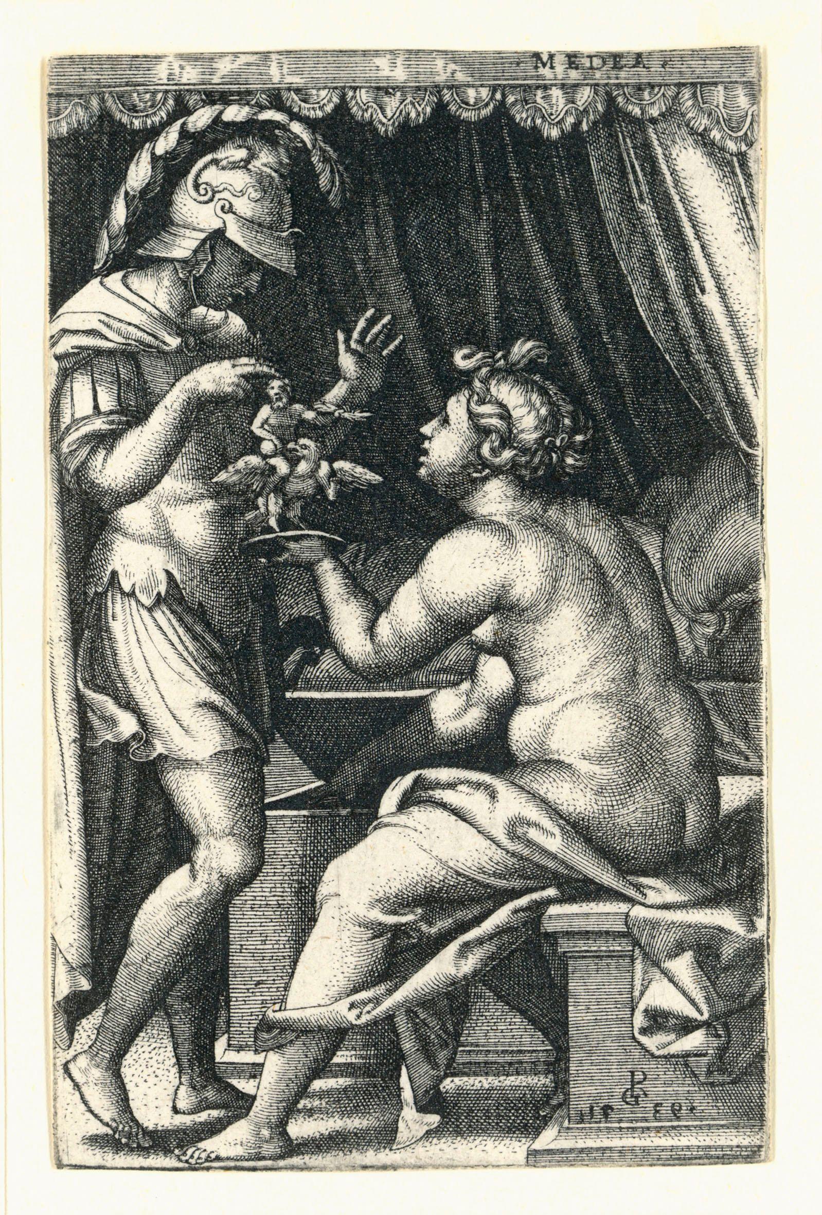 Georg Pencz - Medea and Jason